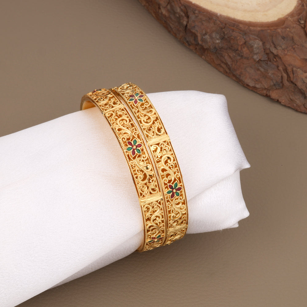 Zankhana Mirror Bangles (Pair)