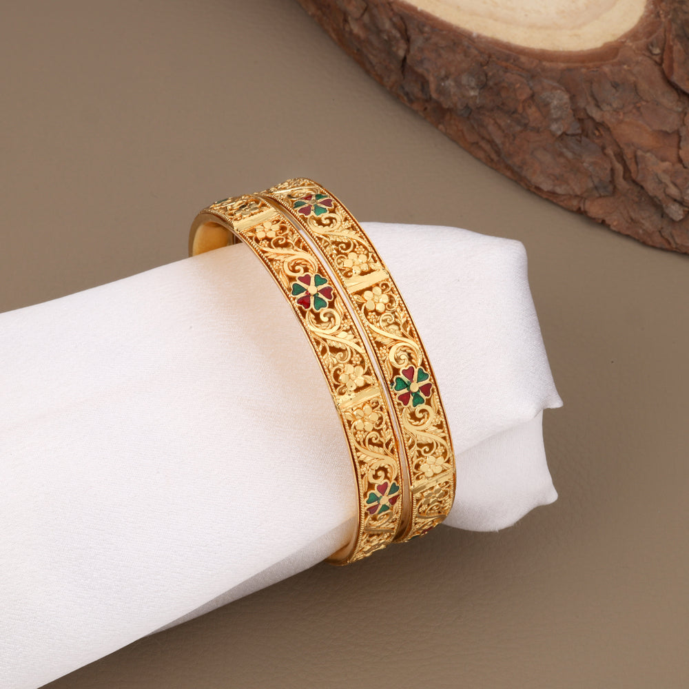 Zinaya Mirror Bangles (Pair)