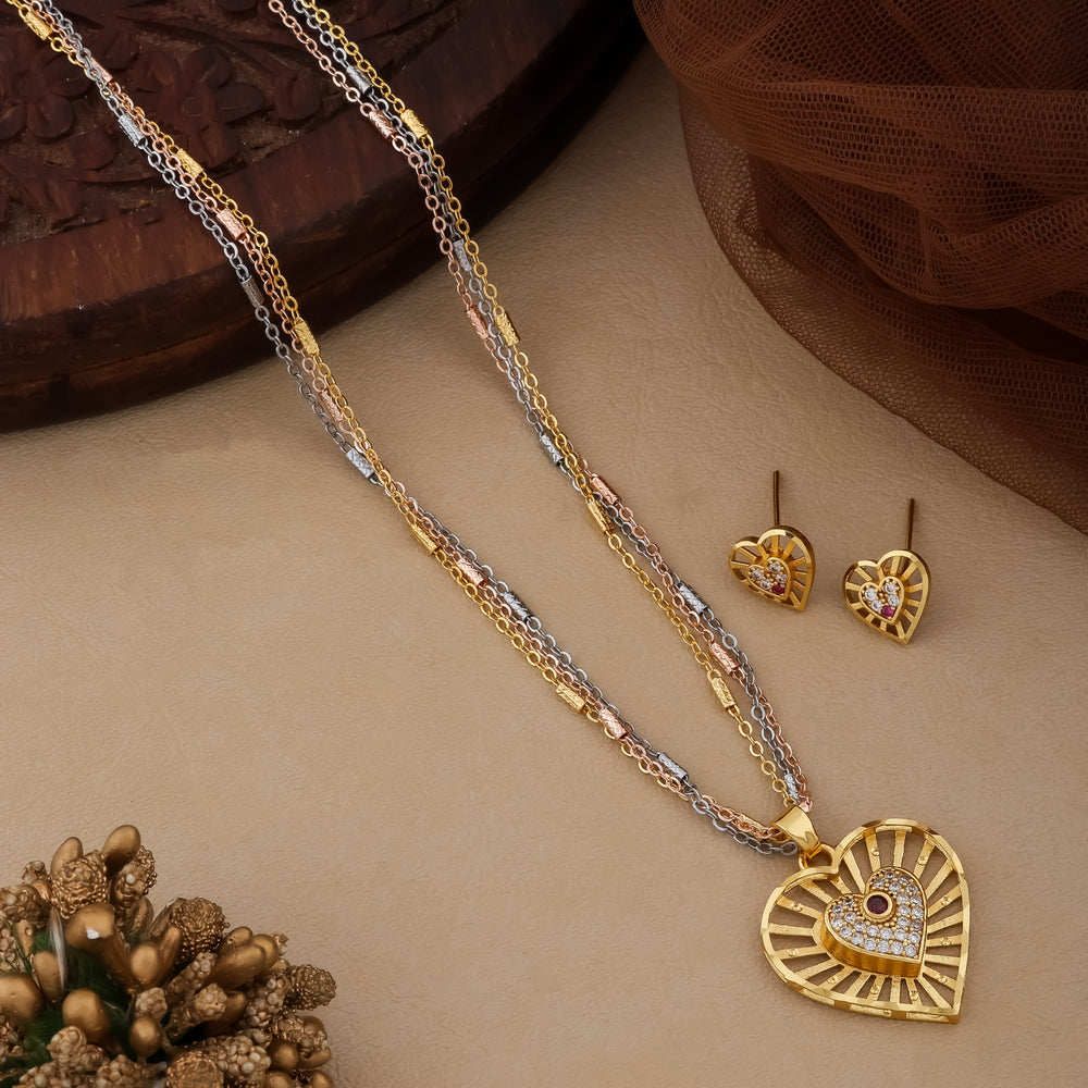 Akshara Chain Pendant Set